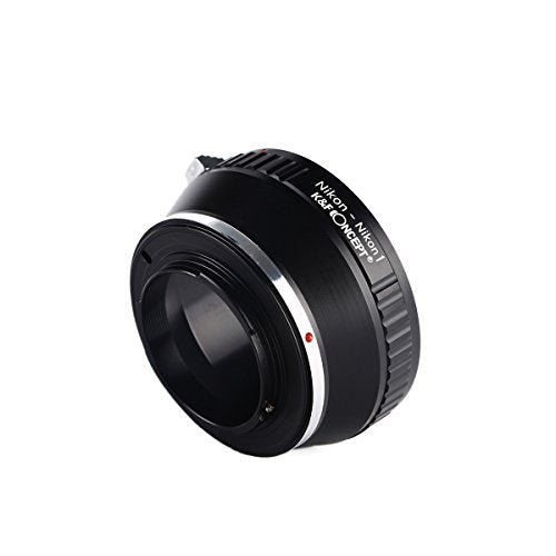 K&F Concept Lens Mount Adapter Compatible with Nikon F Mount Lens and Compatible with Nikon V1, V2, J1, J2 Mirrorless Cameras