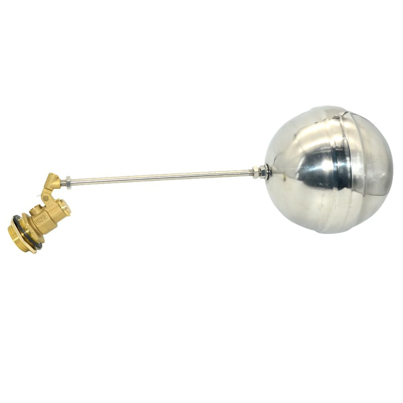 VARMHUS 304 Stainless Steel Male Thread Float Ball Valve, Brass Automatic Water Level Control for Stock Tank, Pool, and Water Tank Applications (1inch) 1inch