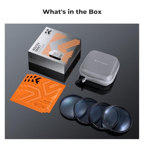 K&F CONCEPT 77mm +1+2+4+10 Close Up Lens Set