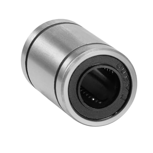 sourcing map 12pcs LM8UU Linear Ball Bearings, 8mm Bore 15mm OD 24mm Long Linear Bearing for CNC, 3D Printer 8mm x 15mm x 24mm 12