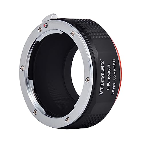 PHOLSY Lens Mount Adapter Compatible with Leica R Lens and MFT M4/3 Camera Leica R to M4/3