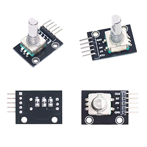 Rotary Encoder Module KY-040 360 Degree Rotary Encoder, Rotary Angle Encoder, with Push Button (Pack of 5)
