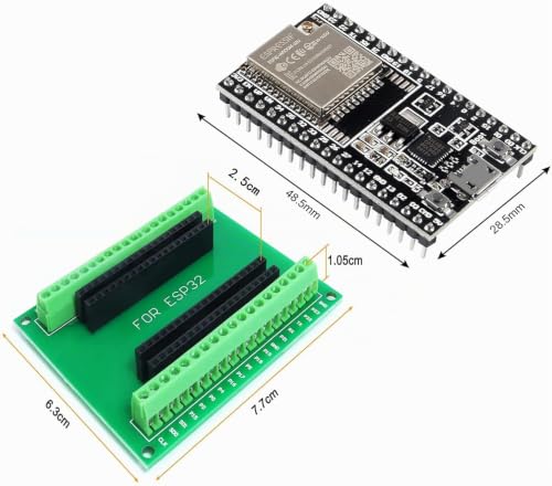 ESP32 Antenna ESP32-DevKitC Core Board for ESP32 Development Board ESP32-WROOM-32U for Arduino with a Breakout Board, Data Cable