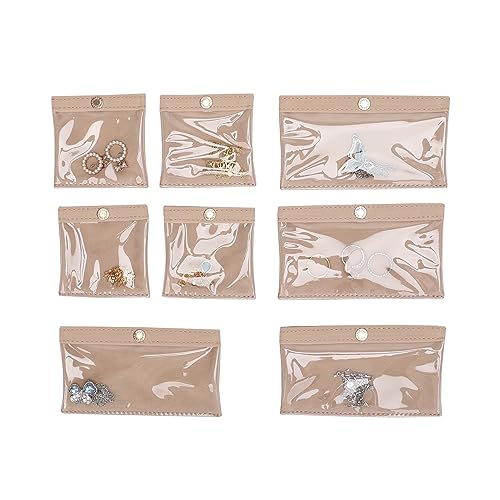 Angelina's Palace Snakeskin Pattern Jewelry Organizer Case Bridesmaid Gifts Travel Bag Vegan Leather Box for Necklace Earring Bracelet Ring(Red) Red