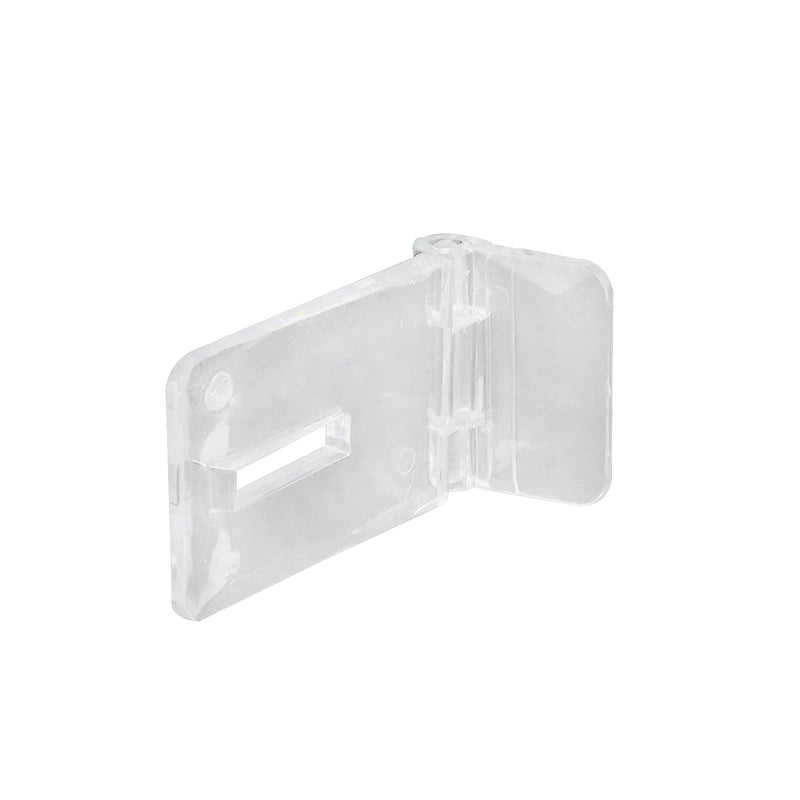 [Australia - AusPower] - LC LICTOP Mini Hinge Hasp Acrylic Hasp Buckle Box Clear Hinge Latch Hasp Lock 4pcs 