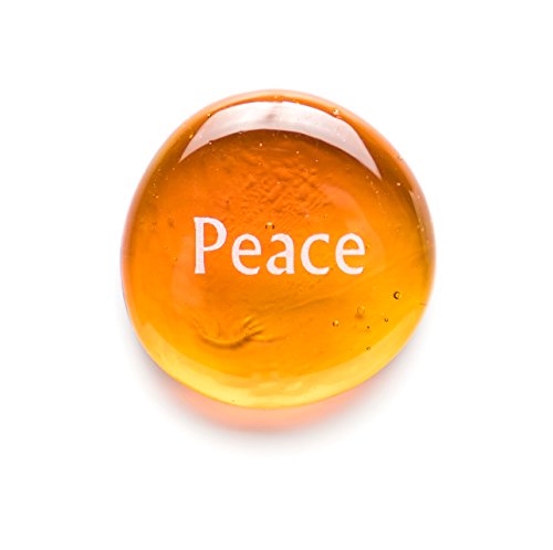 Lifeforce Glass Comfort Stones, Encouraging and Comforting Sayings Imprinted on Translucent and Opaque Glass Stones, for Anyone Facing a Challenge. Set of Six in White Gift Box