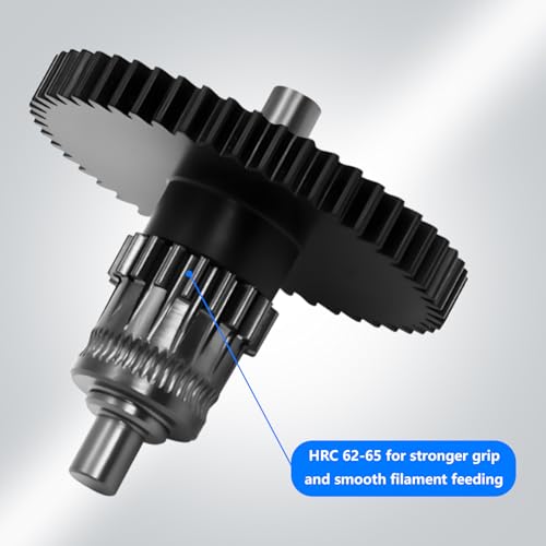 Upgraded Hardened Steel Extruder Gear for Flashforge Adventurer 5M, Integrated Shaft Design Nano-Coating POM Gears Replacement Part Direct Drive Extrusion Head Gear for AD5M/ 5M Pro
