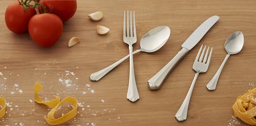 Oneida Julliard Flatware, Set of 4 , 18/10 Stainless Steel, Silver Salad Forks, Set of 4
