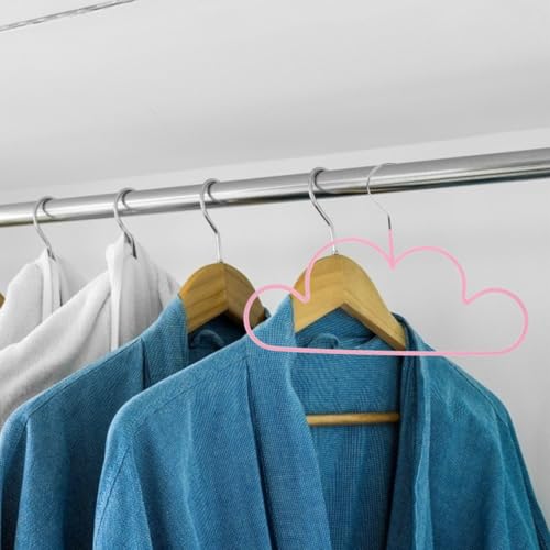 Cloud Shape Hangers 10 Pack Non Slip Clothes Hangers for Drying Wet Clothes Heavy Duty Metal Hanger for Kids Closet Space Saving Organizer 11.73 X 8.07 X 0.15 in