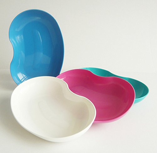 Kosmetex Kidney Bowls Made of Plastic, Food-Safe, Disinfectable, Autoclavable, Assorted Colors, Set of 4 (Pack of 1)