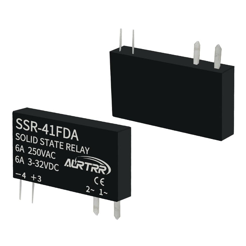 (10pcs)12V 5V 3v 3.3V Solid State Relay 41fda,Dc to Ac,Input 3-32vdc,Output 24-250VAC,0.8amp,Non-Contact,Mini,Slim,Micro for ESP32 Raspberry Pi small 10pcs DA