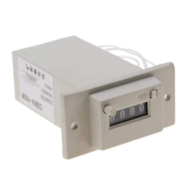 [Australia - AusPower] - CSK4-YKW 4 Digit Electromagnetic Counter pulse count AC110V / AC220V / DC24V(AC 110V) AC 110V 