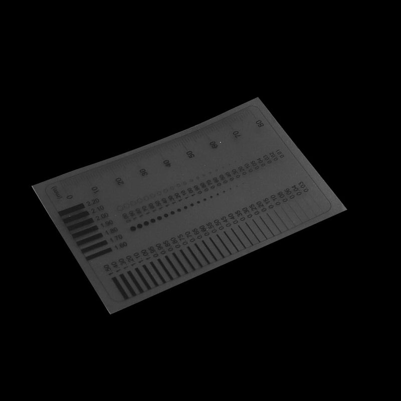 [Australia - AusPower] - Namvo Point and Line Measuring Device, Spot Card, Crack Width Ruler, Split Ruler, Comparison Card, Trachoma Comparison Sheet, Crack Comparison Ruler, Important Tools for Fault Measurement 