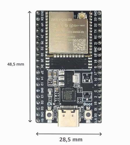 1 piece ESP32-WROOM-32U USB-C ESP32 DevKitC V4 with antenna kit