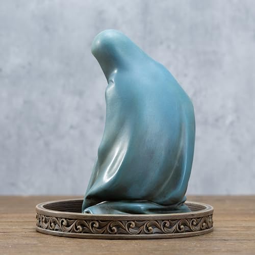 BC Catholic 6.2" H Praying Virgin Mary Statue with Rosary Holder Base Multiple Color 6.2 inch H