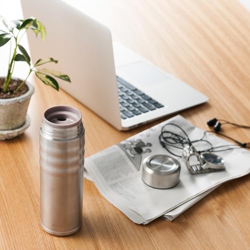 KYOCERA Twist Travel Mug – Slim Vacuum Insulated Ceramic-Lined Thermos Stainless 17 Ounces