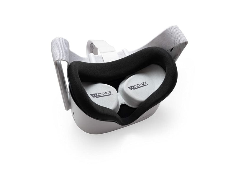 [Australia - AusPower] - VR Cover Lens Cover for Meta Quest 3, Quest 2, ﻿Pico Neo3 Link, Pico Neo3 Pro, and Pico Pro Eye (Light Grey) Light Grey 