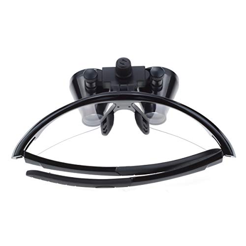 2.5x420mm Anti Fog Magnifier Portable Magnifying Glass Surgical Magnifier Magnifying Glass Black