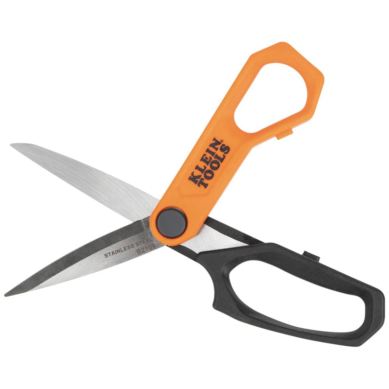 [Australia - AusPower] - Klein Tools B2109 Heavy Duty Scissors, Multipurpose Utility Shears for Cutting Fabric, Cardboard, Plastic, Metal and More, Stainless Steel, 9-Inch 