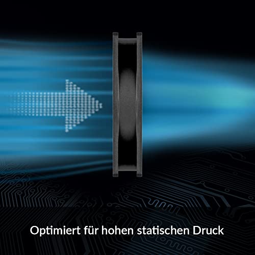 ARCTIC P12 Silent - PC Fan, 120 mm Case Fan, Ultra Quiet | Optimised for static pressure, case fan, 1050 rpm P12 Series