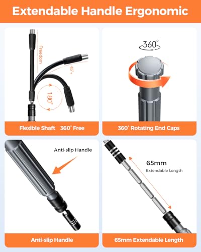SOONAN 150-in-1 precision screwdriver set, black mini screwdriver tool kit with assorted bits