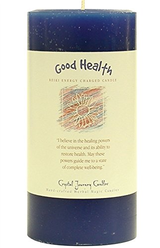 CRYSTAL JOURNEY Crystal J Candle Good Health, 1 EA