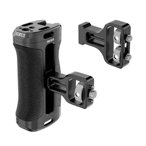 SIRUI Side Handle with ARRI Locating and Dual 1/4" Screw Mount Optional and Cold Shoe Mount Camera Top Handle Bundle