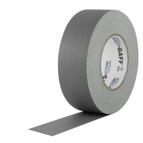 ProTapes Pro Gaff Premium Matte Cloth Gaffer's Tape Bundle: (1) 2" Width, 55 yds Length, Grey and (1) 2" Width, 50 yds Length, Fluorescent Green