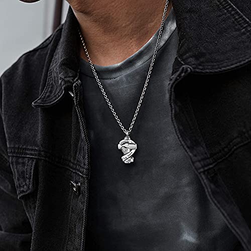 Praying Hands Urn Necklaces for Mom Dad Pet Ashes Crucifix Cremation Keepsake Memorial Pendant Jewelry Forever in My Heart Brother