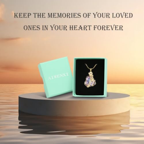 Butterfly Urn Necklaces Heart Cremation Jewelry for Ashes Stainless Steel Keepsakes Memorial Lover Ashes Holder Urns Necklaces Pendant Jewelry P-Gold