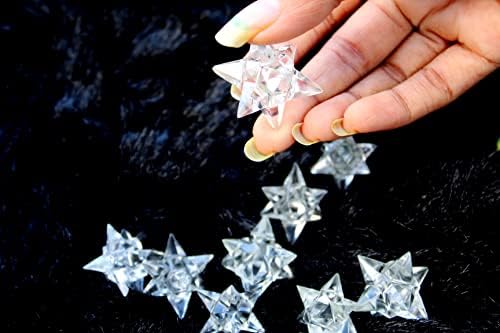 Jet Genuine Crystal Quartz 14 Point Star Merkaba Chakra Radionic Platonic Pranic Brazilian Power Protection Vastu Healing Feng Shui Energy Gift Success Progress Health Wealth Prosperity Good Luck