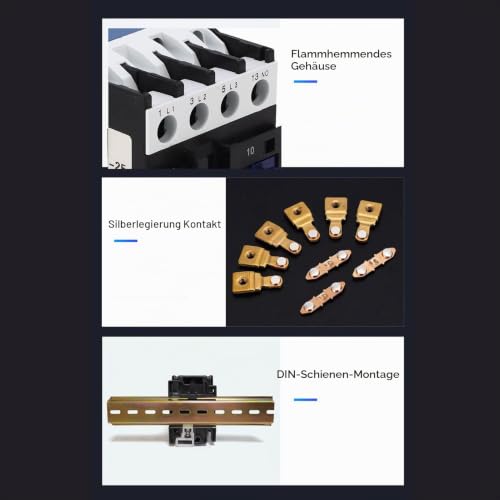 AC Contactor AC 380V 25A Motor Contactor Copper Coil 3P NO Silver Circuit Switch Controller, AC Contactor Switch