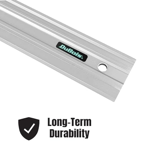 DuBois 18-inch aluminum machinist straight edge with .001-inch tolerance for surface warp checks and scribing