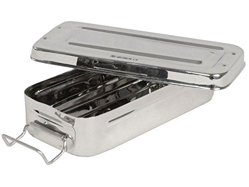 GiMa SpA 26668 Stainless Steel Box with Handle 18 x 8 x 4 cm