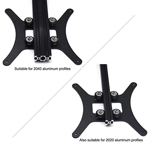 Modular Y Carriage Plate Upgrade Kit for 2040V Aluminum Profile for 3D Printer