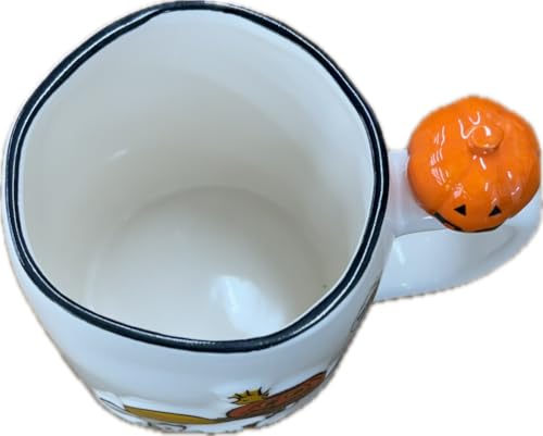 Rae Dunn Peanuts Halloween Ceramic Coffee Mug, Spooky Season Snoopy and Spooky Season