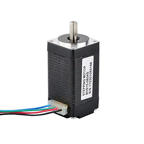STEPPERONLINE Nema 8 Stepper Motor Bipolar 1.8 deg 4 Ncm 0.6 A 20 x 20 x 38 mm 4 Wires for 3D Printer, CNC Machine