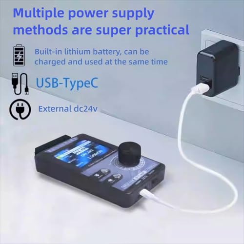 Eujgoov Adjustable Signal Generator 4-20MA 0-12V DC Current Simulator PWM Pulse 1-150KHz Short Circuit Protection for LED Testing and PLC Controller Panel Calibration