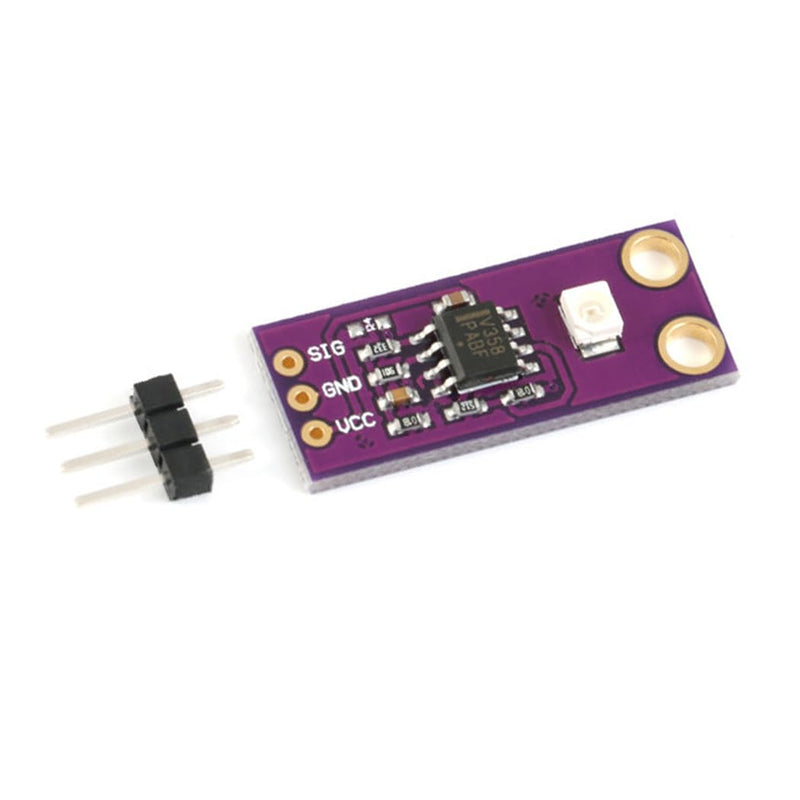 [Australia - AusPower] - HiLetgo 2pcs GUVA-S12SD UV Detect Sensor Ultraviolet Light Sensor Module S12SD Light Sensor Wavelength Detection Range 240nm-370nm 130 Degrees Large Angle Detection 