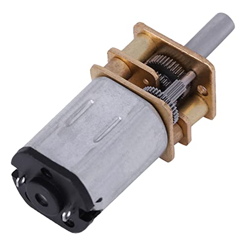 DC Gear Motor N20 DC 6V Brushes 50 RPM/100 RPM/400 RPM Electric Micro Torque with Torque Metal Gear for Electrical Equipment of the Fan Reusable Packaging (100 RPM) 100RPM