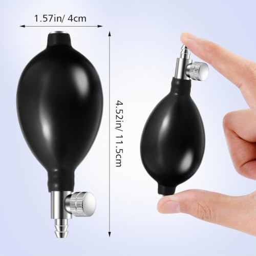 Bellows with valve, small pump ball for blood pressure measurement, high-quality manual inflation lamp for precise blood pressure controls and reliable use