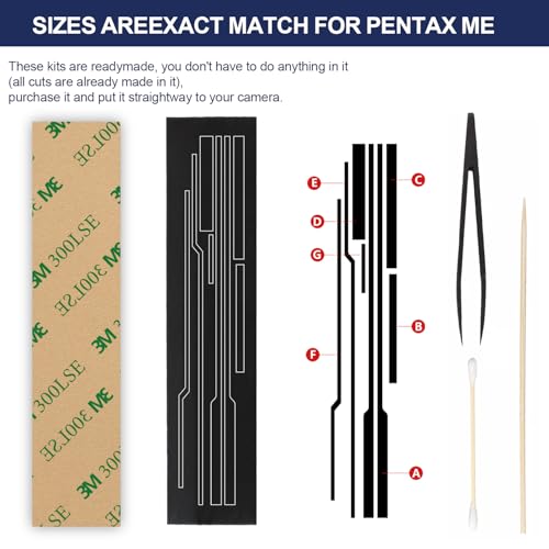 eTone Light Seal Foam Replace Sponge Sheet 3Kits for Pentax ME ME Super MG MV1 Camera