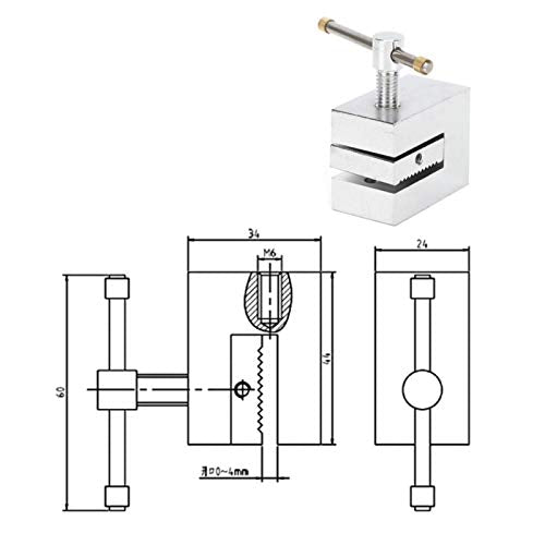 EVTSCAN 500N stainless steel straight single tooth clamp force fixture for tensile tester