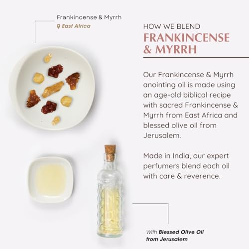 Aromafume Frankincense & Myrrh Anointing Oil, 9ml, Christian Gifts 0.3 Fl Oz (Pack of 1)
