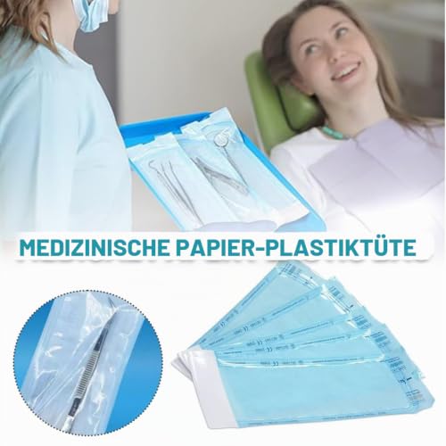 Pack of 150 Sterilisation Bags, Self-Sealing Sterilisation Bags, Sterilisation Bags, Dental Self-Sealing Sterilisation Bags