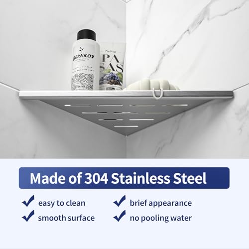 10'' Corner Shower Shelf 2PCS Silver 10''