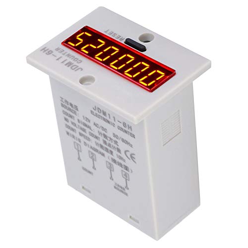 [Australia - AusPower] - Electronic Counter,JDM11-6H No Voltage Counter 6 Digits Electronic LED Digital Display Counter Relay(AC110V) 