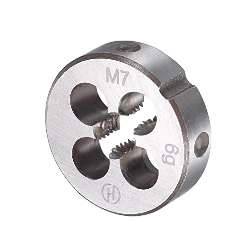 sourcing map Tap Die Set M7 x 1mm, Thread Cutting Die Alloy Tool Steel M7 x 1mm
