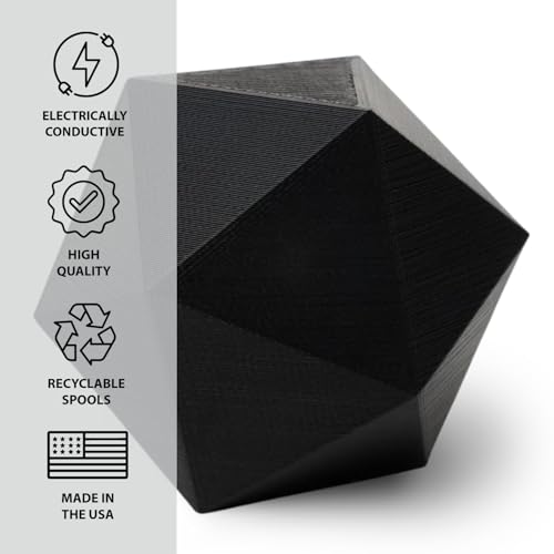 Proto-pasta CDP11705 Composite Conductive PLA, 1.75 mm 500 g, Black