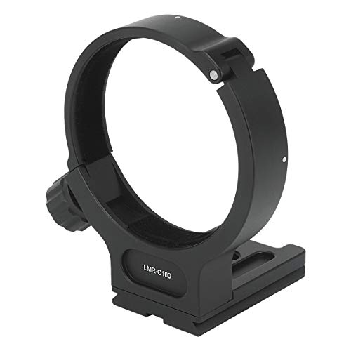Haoge LMR-C100 Lens Collar Replacement Foot Tripod Mount Ring D for Canon EF 100mm f/2.8L Macro is USM Lens Built-in Arca Type Quick Release Plate
